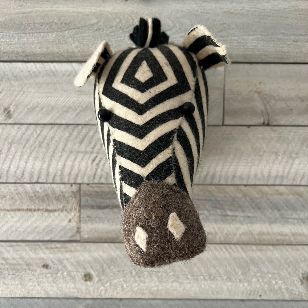 Fiona walker mini zebra head for nursery
